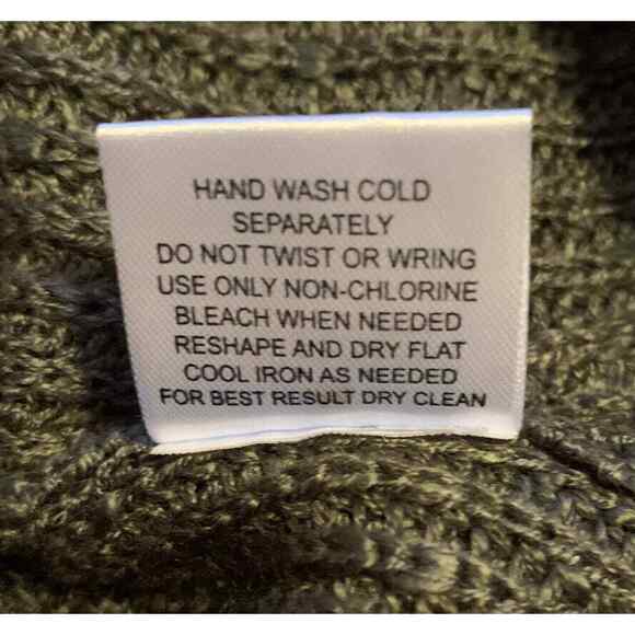 Pink Rose Dark Green Ribbed Knit Sweater Medium Soft 100% Acrylic CottageCore - Picture 9 of 12